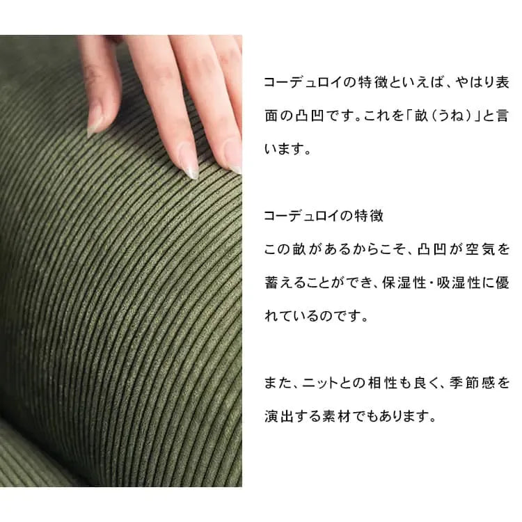 ソファー グリーン ブルー オレンジ グレー コーデュロイ スチール シリコンフィル 天然木 dlo-038