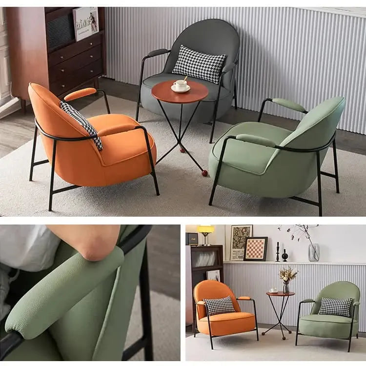 ソファー グリーン オレンジ ベージュ グレー ブラウン エアレザー スチール シリコンフィル 天然木 dlo-052