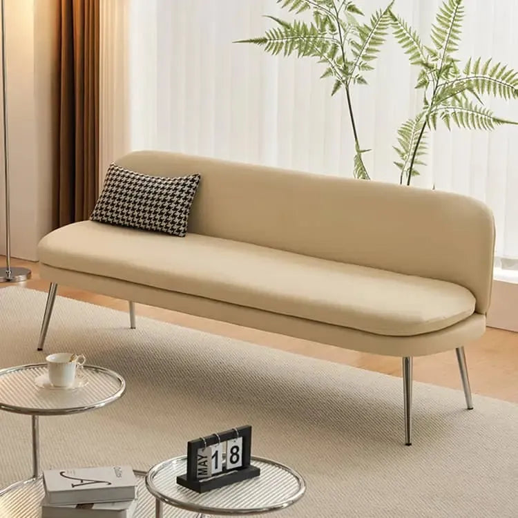 ソファー ベージュ グレー ミントグリーン オレンジ 合成皮革 スチール シリコンフィル 天然木 dlo-058