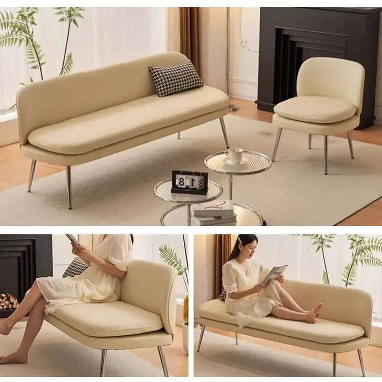 ソファー ベージュ グレー ミントグリーン オレンジ 合成皮革 スチール シリコンフィル 天然木 dlo-058