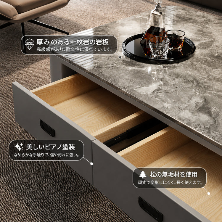ラグジュアリーガラスリビングコーヒーテーブル モダンシンプル hsq-3497
