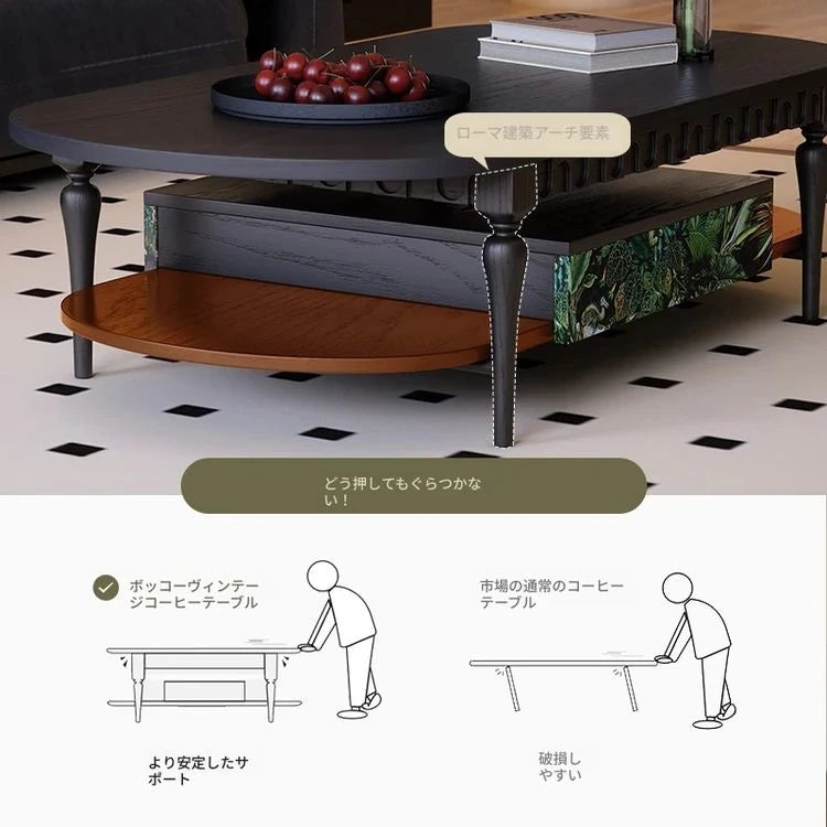 アッシュ材製センターテーブル｜シンプルでエレガントなデザイン｜リビングにぴったりなアイテム｜幅60cm fbgym-4754