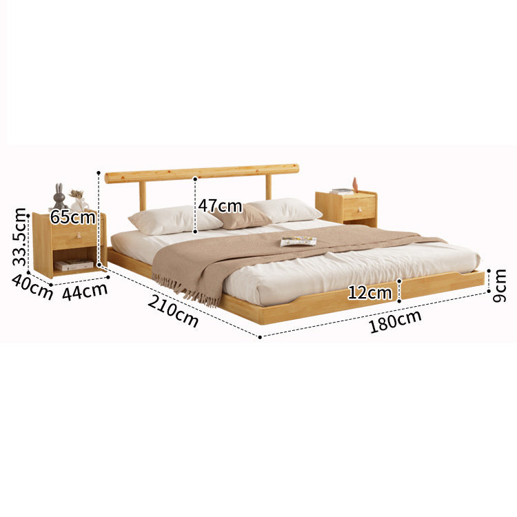 【安心のパイン材使用】快適な眠りをサポートするナチュラルベッド fcf-294