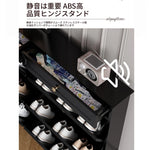 スタイリッシュなブラックキャビネット - 多層板製、収納力抜群でエレガントなデザイン! fcr-4817