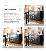モダンな多層板キャビネット｜ガラス扉とセラミック天板付き｜収納力抜群のデザイン家具 fcr-4826