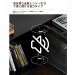 オシャレな多層板製テレビ台｜ガラス扉付き収納付きリビング用黒色キャビネット fcr-4828