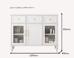 洗練されたデザインのキャビネット – 高品質多層板とガラス製、エレガントな収納家具でリビング空間を華やかに演出。 fcr-4833