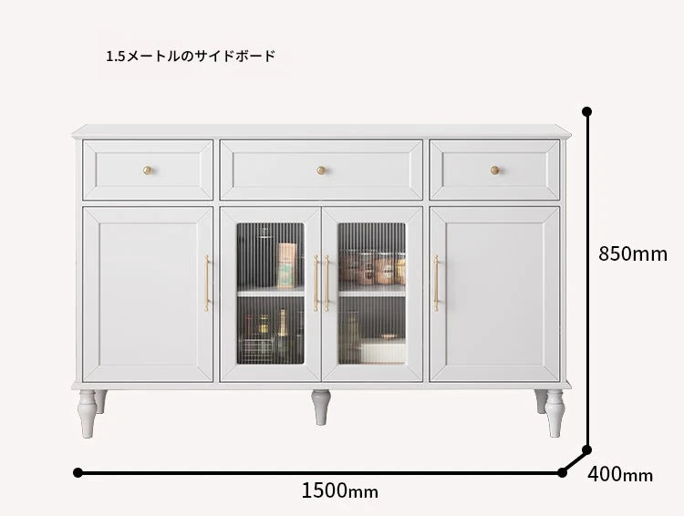 洗練されたデザインのキャビネット – 高品質多層板とガラス製、エレガントな収納家具でリビング空間を華やかに演出。 fcr-4833