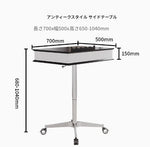 センターテーブル 多層板＆アルミニウム合金製 折りたたみ機能付き モダンデザイン 移動便利なキャスター付き fcr-4834