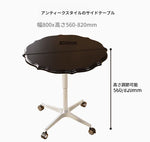 おしゃれなセンターテーブル｜多層板とアルミニウム合金製｜移動も簡単なキャスター付きデザイン fcr-4836