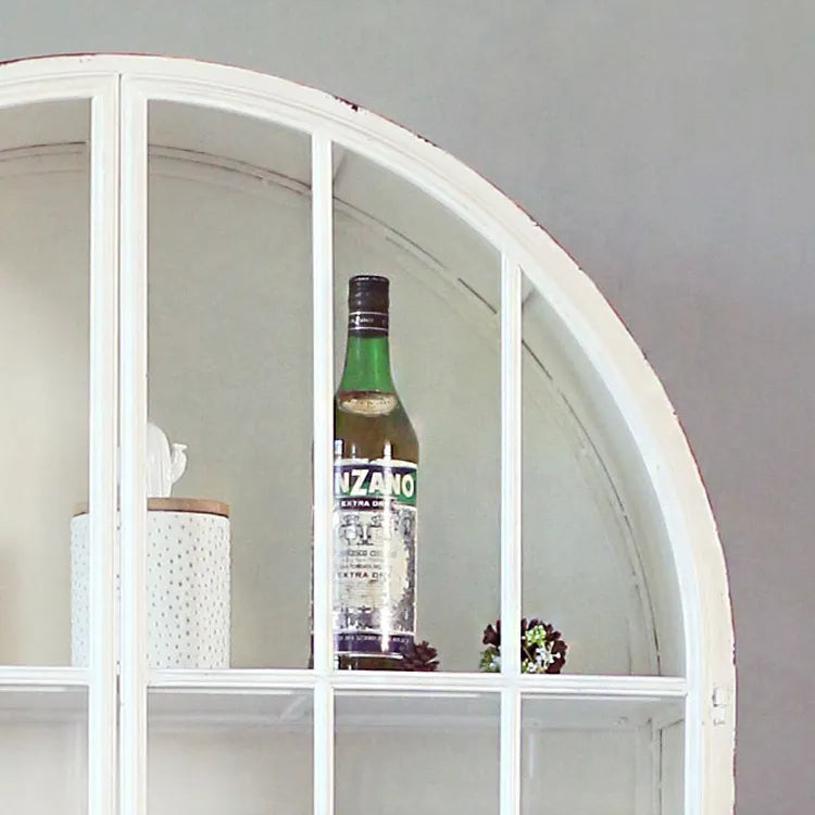 ビンテージ風アーチ型キャビネット|強化ガラス扉付き収納棚 fcwz-2359 ビンテージ風アーチ型キャビネット|強化ガラス扉付き収納棚 fcwz-2359