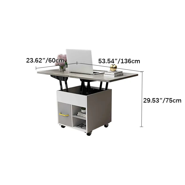 多機能リフトアップ式センターテーブル - モダンデザインで快適な空間を演出 fcx-2593