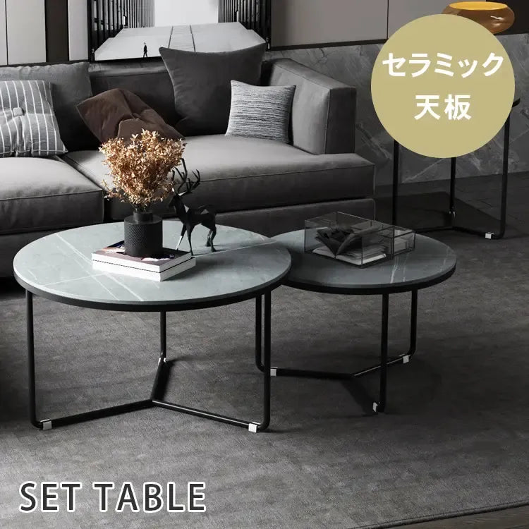 テーブル グレー＋ブラック グレー＋ゴールド ホワイト＋ブラック ホワイト＋ゴールド セラミック スチール fdn-001-cj-table