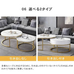 センターテーブル ホワイト グレー セラミック fdn-002-cj-table