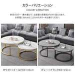 センターテーブル ホワイト グレー セラミック fdn-002-cj-table