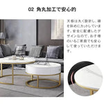 センターテーブル ホワイト グレー セラミック fdn-002-cj-table