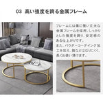 センターテーブル ホワイト グレー セラミック fdn-002-cj-table