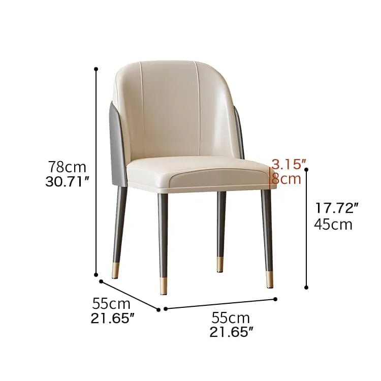 モダンPUレザーチェア｜スタイリッシュなダイニングチェアセット【快適な座り心地】 fel-1969