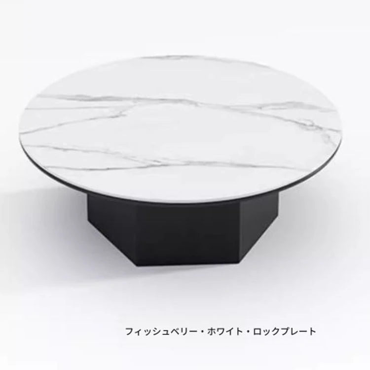 セラミック天板のモダンセンターテーブル – 多層板製、おしゃれで機能的なリビングアイテム fhmj-5045