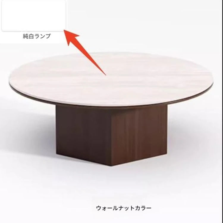 セラミック天板のモダンセンターテーブル – 多層板製、おしゃれで機能的なリビングアイテム fhmj-5045