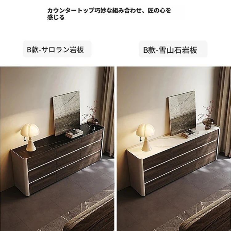 モダンデザインキャビネット - 多層板・セラミック・PUレザー仕上げ - スタイリッシュな収納ソリューション fhx-4572