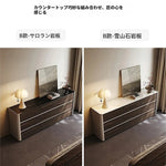 モダンデザインキャビネット - 多層板・セラミック・PUレザー仕上げ - スタイリッシュな収納ソリューション fhx-4572
