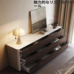 モダンデザインキャビネット - 多層板・セラミック・PUレザー仕上げ - スタイリッシュな収納ソリューション fhx-4572