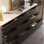 モダンデザインキャビネット - 多層板・セラミック・PUレザー仕上げ - スタイリッシュな収納ソリューション fhx-4572