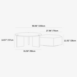 モダンデザインのパイン多層板センターテーブル│スタイリッシュで上質なリビング空間を演出 fkb-4363