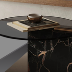 センターテーブル おしゃれ セラミック天板 多層板 収納付き 幅90cm 幅107cm 大小2点セット 大テーブル 小テーブル リビングテーブル モダン 北欧風 省スペース fkb-4387