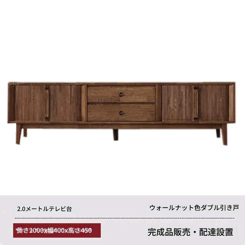 ナチュラルウッド調 テレビ台 - シンプルでスタイリッシュな収納家具、リビングにぴったり！ fls-5338