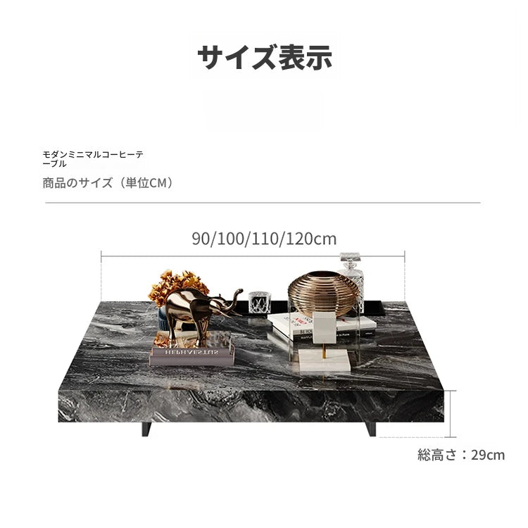 大理石とステンレスの洗練されたセンターテーブル - モダンインテリアに最適なデザイン flsd-5183