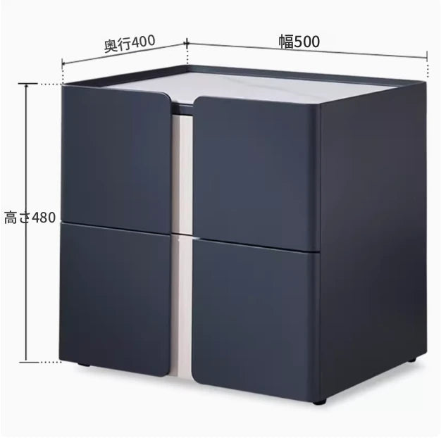 モダンデザイン ナイトテーブル 中密度繊維板 パイン セラミック仕上げ スタイリッシュ収納オプション flsd-5189