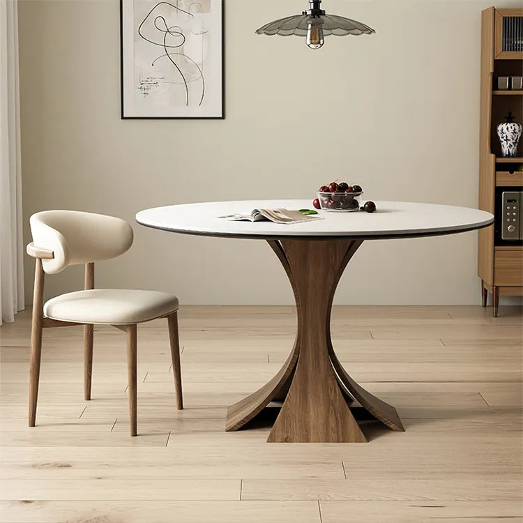 テーブル ホワイト ブラック セラミック 無垢材 多層板 fmc-3758