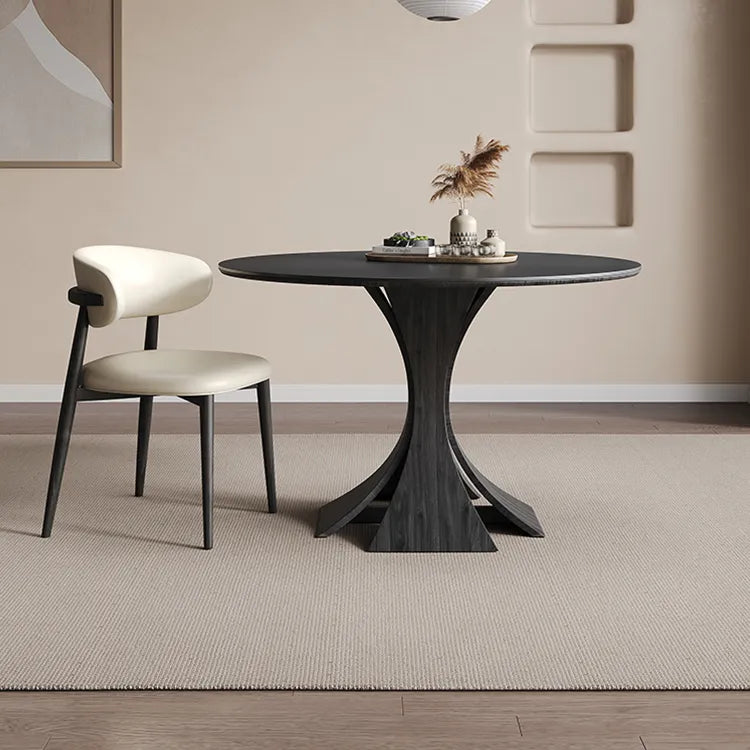 テーブル ホワイト ブラック セラミック 無垢材 多層板 fmc-3758