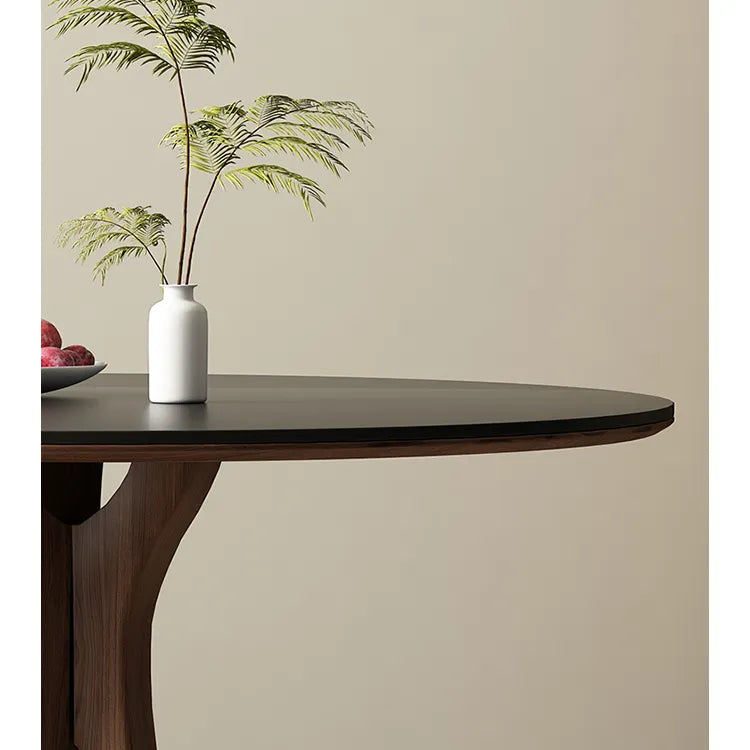 テーブル ホワイト ブラック カラー1 セラミック 無垢材 多層板 fmc-3759