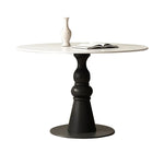 テーブル ホワイト ブラック カラー1 セラミック 無垢材 多層板 fmc-3762