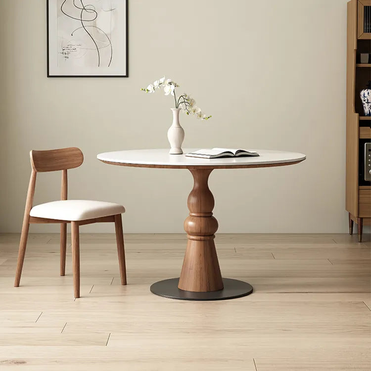 テーブル ホワイト ブラック カラー1 セラミック 無垢材 多層板 fmc-3762