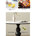 テーブル ホワイト ブラック カラー1 セラミック 無垢材 多層板 fmc-3762