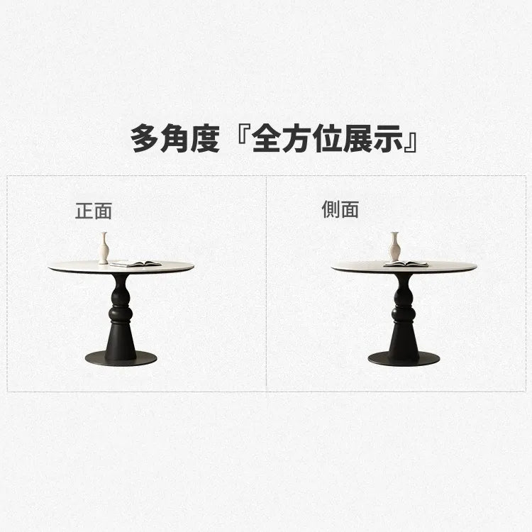 テーブル ホワイト ブラック カラー1 セラミック 無垢材 多層板 fmc-3762