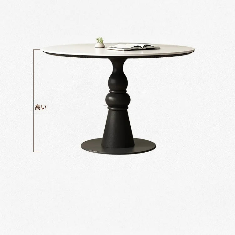 テーブル ホワイト ブラック カラー1 セラミック 無垢材 多層板 fmc-3762