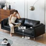 ソファー ブラック パイン 合皮 fmdgz-3709