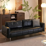 ソファー ブラック ダークブラウン イエロー グリーン 無垢材 シリコンフィル 合皮 fmdgz-3710