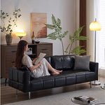 ソファー ブラック ダークブラウン イエロー グリーン 無垢材 シリコンフィル 合皮 fmdgz-3710