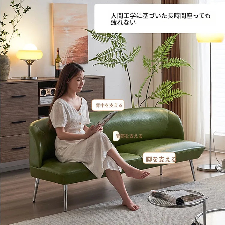 ソファー グリーン ブラック イエロー 無垢材 合皮 fmdgz-3711