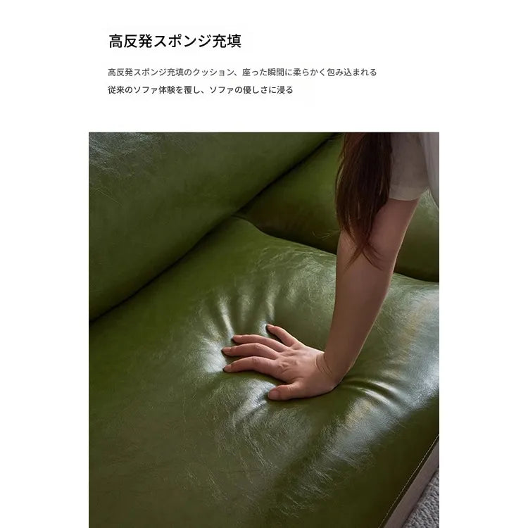 ソファー グリーン ブラック イエロー 無垢材 合皮 fmdgz-3711