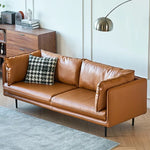 ソファー ライトブラウン ブラック パイン シリコンフィル 本革 合皮 fmdgz-3718