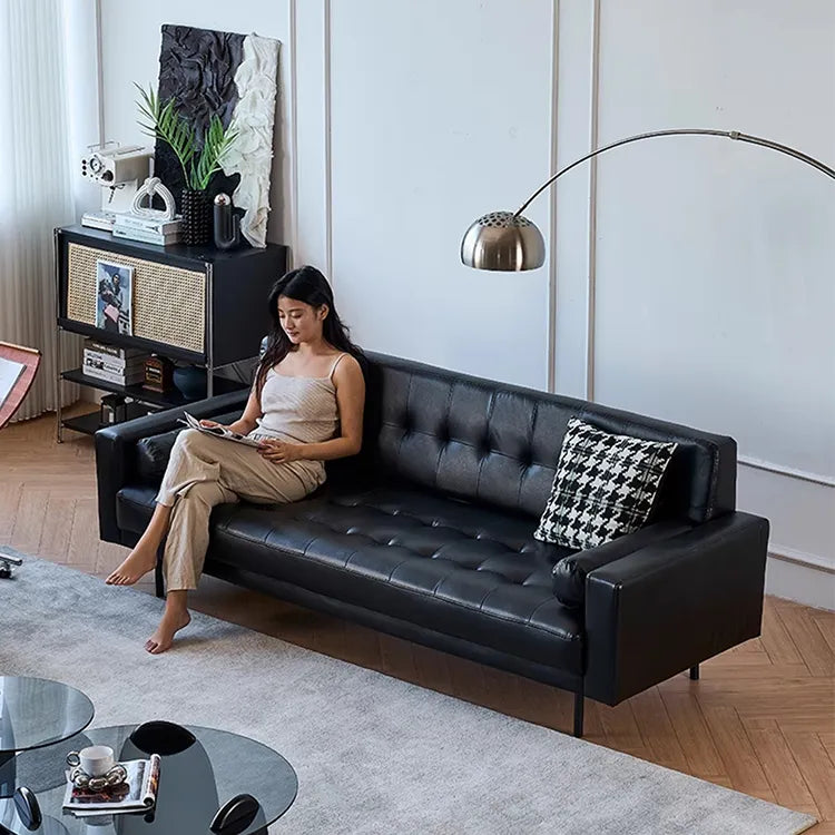 ソファー ブラック パイン 合皮 fmdgz-3720