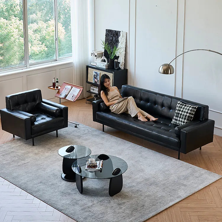 ソファー ブラック パイン 合皮 fmdgz-3720