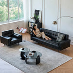 ソファー ブラック パイン 合皮 fmdgz-3720